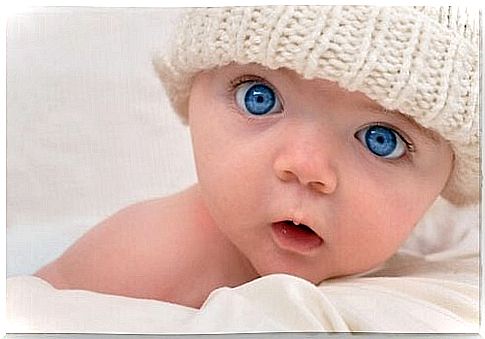 Why are babies born with blue or gray eyes?