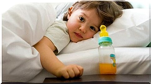 Why does a child ask for water when they go to sleep but barely drink it?